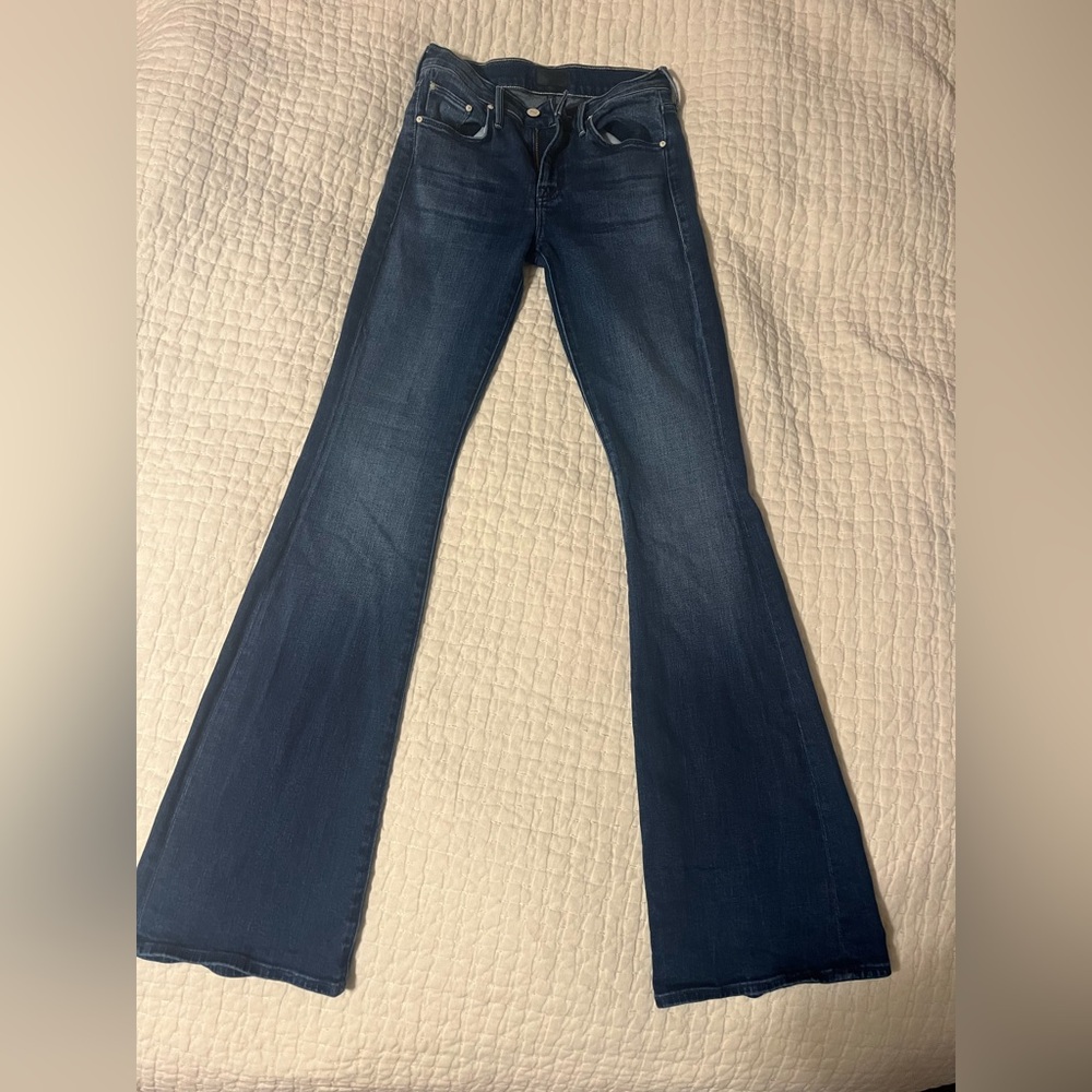 MOTHER Dark Blue Flare Jeans